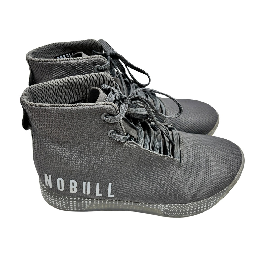 NOBULL High-Top Trainer Mens Grey size 10 SuperFabric Cross Training Shoes - Picture 1 of 10